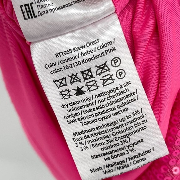 ROTATE BIRGER CHRISTENSEN Sequined Turtleneck Barbie Pink Mini Dress Size 4 NWT - Picture 10 of 11